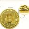 Подарунок сувенірна монета Біткоїн BTC (Bitcoin) колір золото (3987), відео в описі 