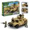 Дитяча іграшка конструктор військова техніка автомобіль, 368 деталей, IBLOCK PL-921-432, серія армія, 3 фігурки