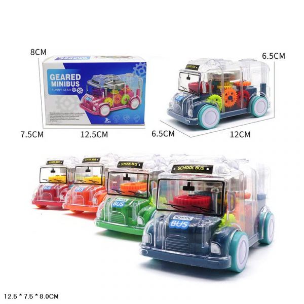 Дитяча іграшка машинка SR878-03 прозорий корпус, музична, кольорові внутрішні деталі,4 кольори, коро