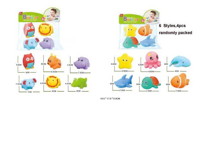 Дитяча іграшка для купання пищалка SQ0301-2/3 