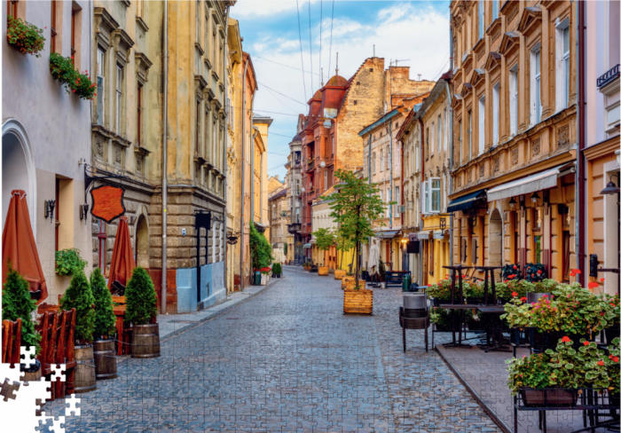 Гра пазл 1000 елементів TRFL_UA/5 - PUZZLE Вуличками Львова