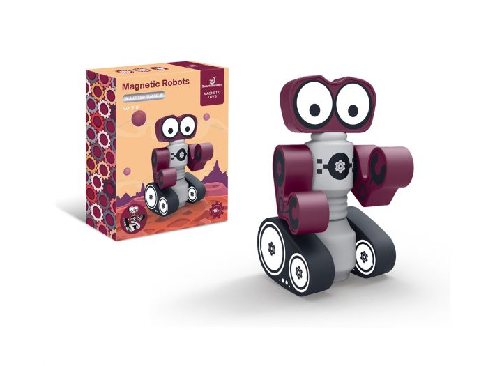 Дитяча іграшка розвиваюча конструктор магнітний робот, 7 деталей MAGNETIC TOYS®, арт.318