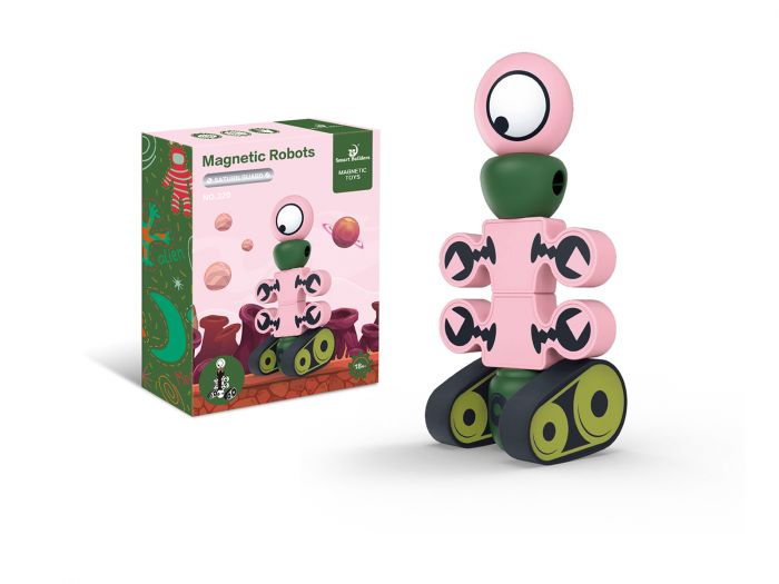 Дитяча іграшка розвиваюча конструктор магнітний робот, 7 деталей MAGNETIC TOYS®, арт.320