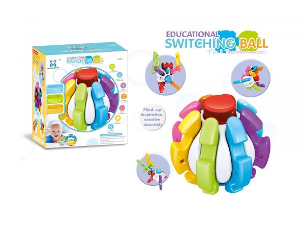 Дитяча іграшка розвиваючий шар куля трансформер 2816 MASTERPIECE™, в кор. 15-15-15см