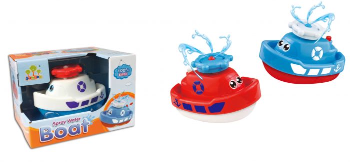 Дитяча іграшка для ванної корабель, плаває, бризкає, SUNLIKE®, SL87002