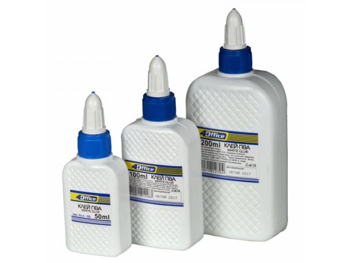 Клей ПВА 4Office супер-ковпачок 100гр. арт. 4-355