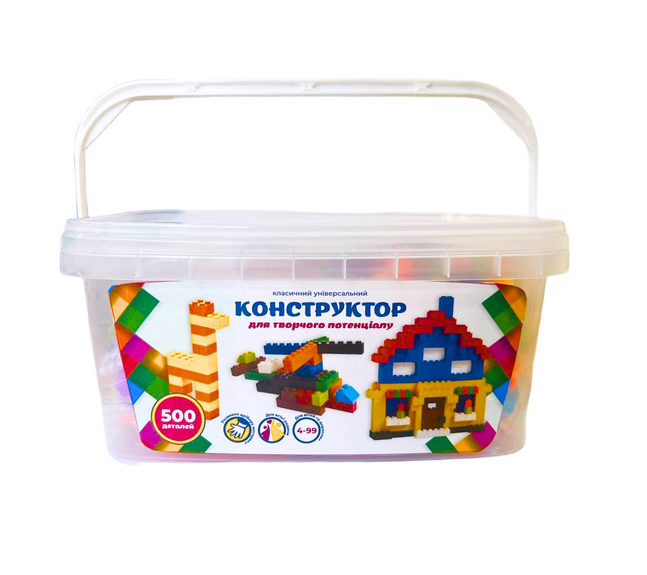 Дитячий конструктор DGT-BLOCKS 500 дрібних деталей (універсальний) 8100-500