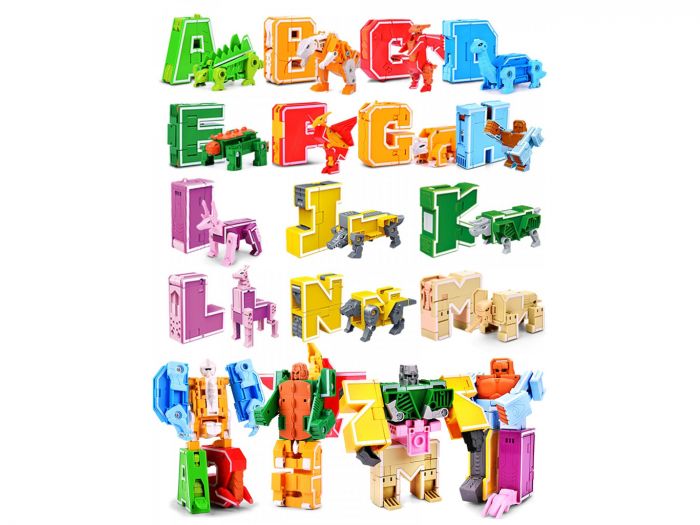 Дитяча іграшка трансформер літера ( N, U , T, P ) ціна за 1 шт (2911 XINTAIYUAN TOYS)