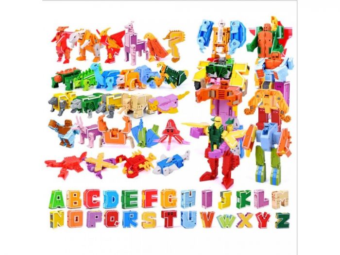 Дитяча іграшка трансформер літера ( N, U , T, P ) ціна за 1 шт (2911 XINTAIYUAN TOYS)