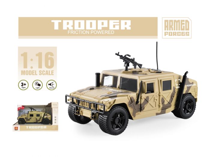 Дитяча іграшка машинка джип (Хаммер Hummer) військовий, світло, звук WY610В (Wenyi) фрикційний механізм(відео в описі)