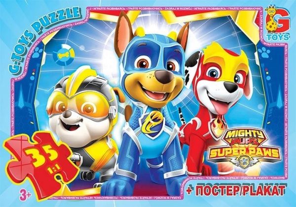 Пазли ТМ G-Toys із серії Paw Patrol (Цуценячий патруль), 35 ел, PW0866