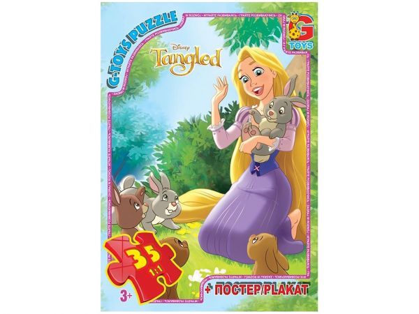 Пазли для дітей ТМ G-Toys із серії Рапунцель, 35 елементів TA011