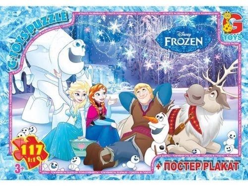 Пазли для дітей ТМ G-Toys із серії Frouzen (Льодяне Сердце), 117 елементівFR017