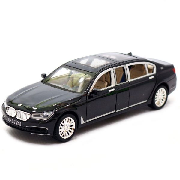 Дитяча іграшка автомобіль BMW 760LI чорний колір (відео в описі) 7695 (7965) АВТОПРОМ, відчиняються двері, світло та звук
