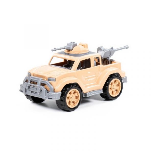 Дитяча іграшка машинка джип пікап військовий з 2-ма кулеметами (в сіточці) 83623 Wader
