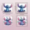 Наліпка тимчасове татуювання Стіч (Stitch) 3714