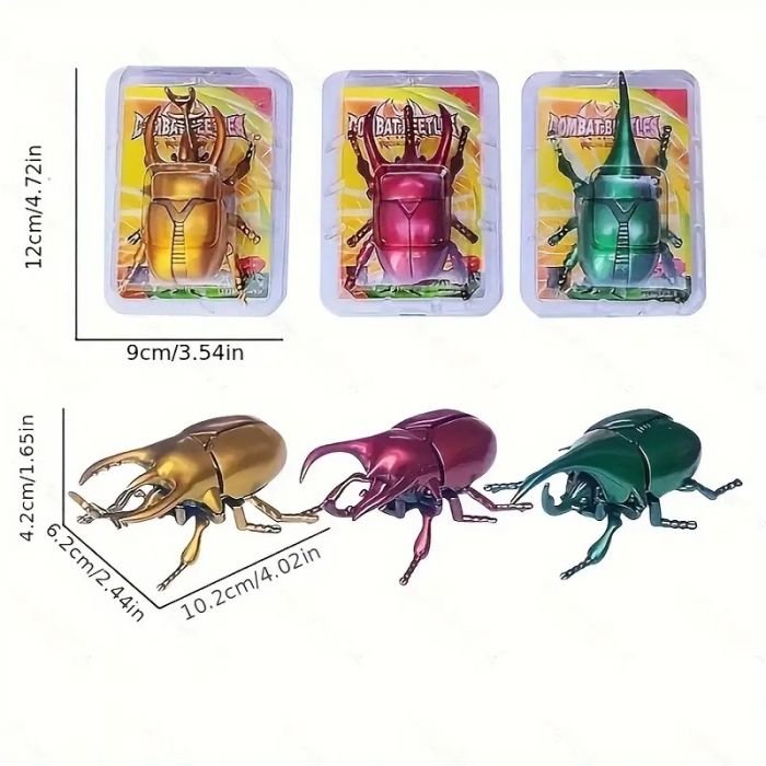 Дитяча іграшка жук механічний (колір бордовий), 3982