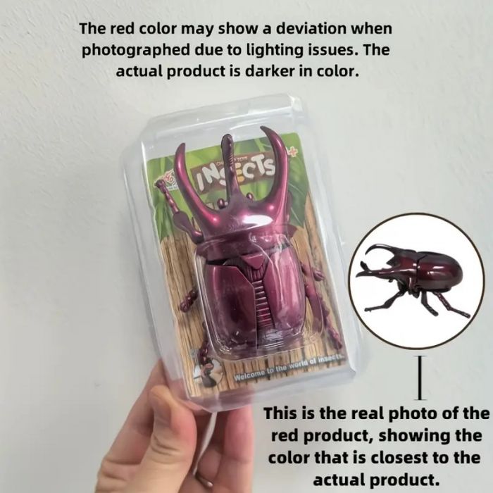 Дитяча іграшка жук механічний (колір бордовий), 3982