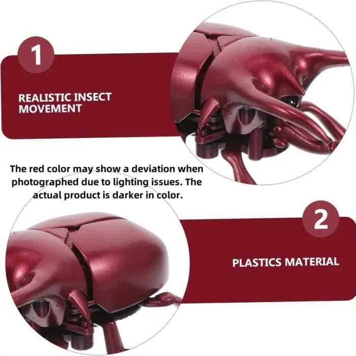 Дитяча іграшка жук механічний (колір бордовий), 3982