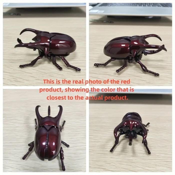 Дитяча іграшка жук механічний (колір бордовий), 3982