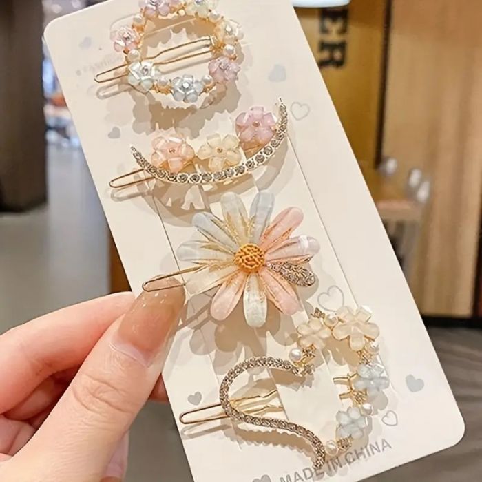 Заколка для волосся набір 4 шт аксесуари для дівчат 63838