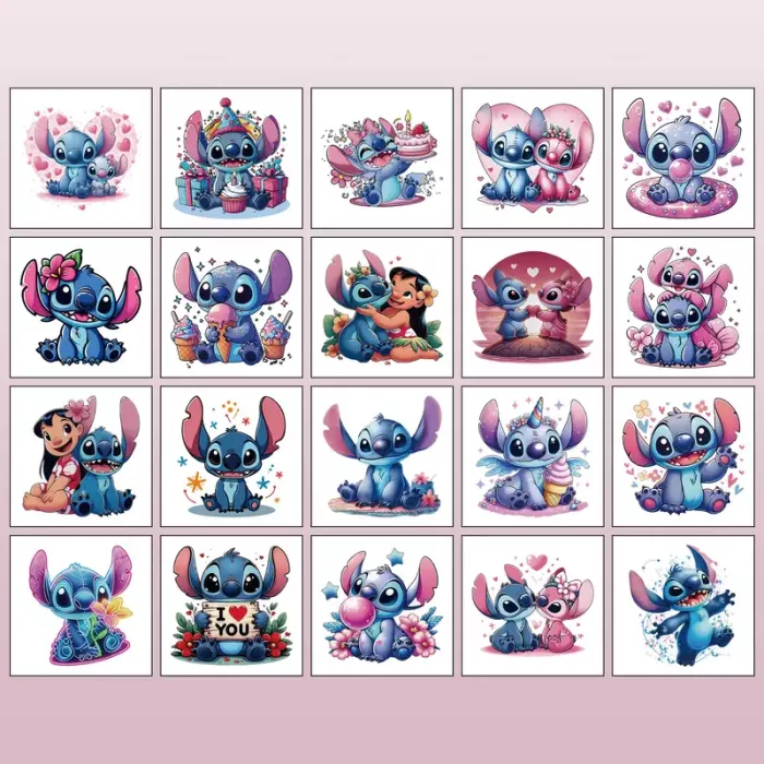 Наліпка тимчасове татуювання Стіч (Stitch) 3714