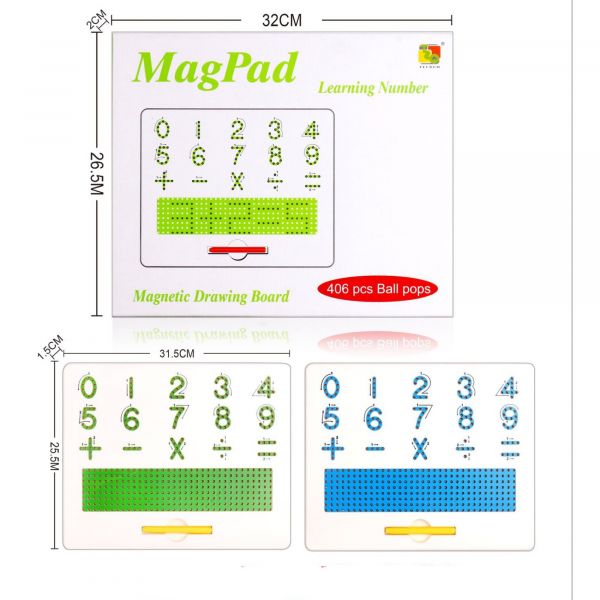 Дошка навчальна магнітна цифри MagPad TSQ-406 TELSCH ® (магнітний планшет)