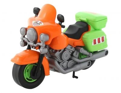 Дитяча іграшка мотоцикл гоночний поліція харлей 8947 Polesie motorcycle toy (відео в описі)