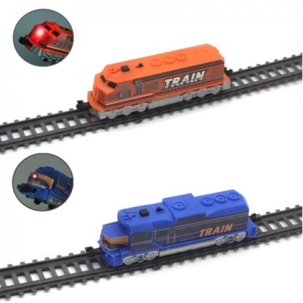 Дитяча іграшка залізниця 670 см з підйомним краном Power Train World BSQ® 2082