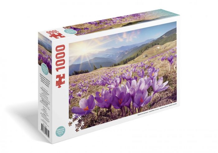 Гра пазл 1000 елементів TRFL_UA-4 DGT - PUZZLE Карпатські крокуси