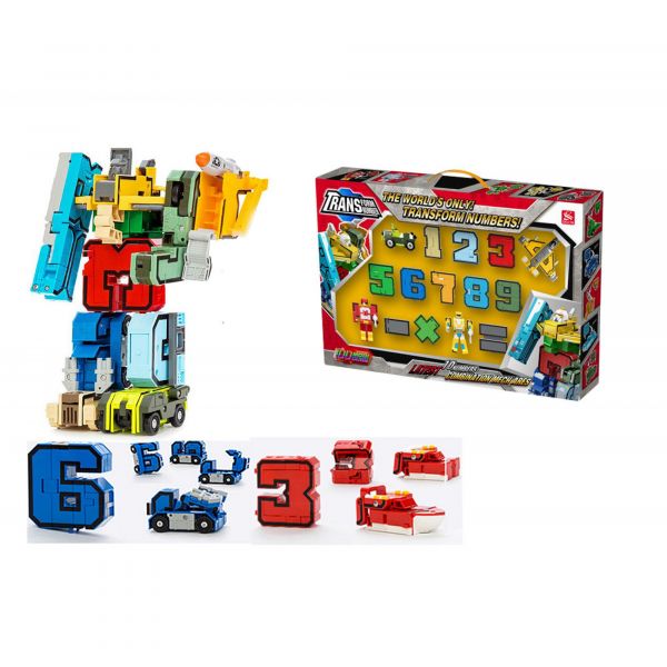 Дитяча іграшка трансформер - цифра 10 шт набір 10в1, 2808 XINTAIYUAN TOYS(відео в описі)