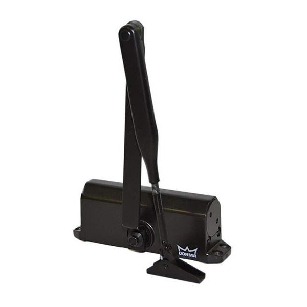Dorma TS 77 EN4 дотягувач доводчик для дверей сила 4 з ліктьовою тягою без фіксації  темно коричневий 