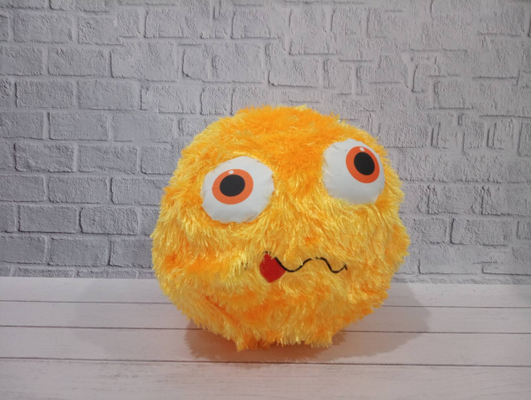 М'яка іграшка м'яч пухнастий 25 см BABYSIT 10-10А, відео в описі 