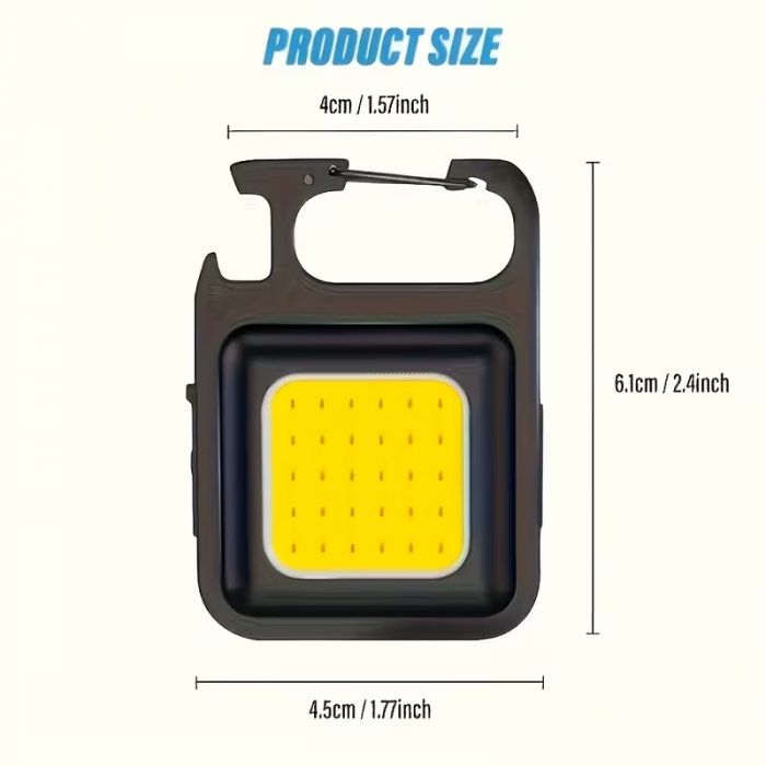 Ручний ліхтар (ліхтарик) брелок з вбудованим акумулятором (3953)