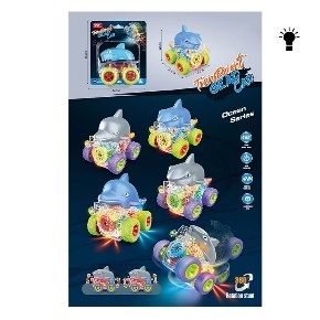 Дитяча іграшка машинка перевертиш 46789W батар., 4 види, світло, планшет. 14*16см