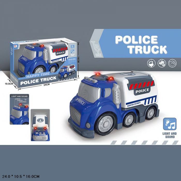 Дитяча іграшка машинка поліція світлова та звукова, 98-315A, коробка 24*16*10,5см
