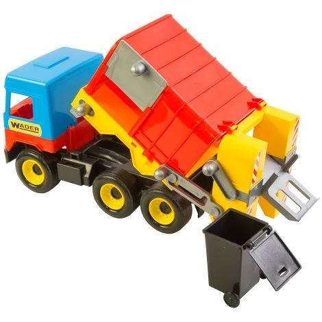 Дитяча іграшка машинка сміттєвоз Middle truck 39224 Тигрес ( відео в описі)