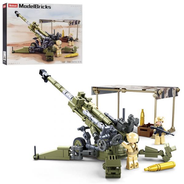Дитяча іграшка конструктор зенітна установка 24,8 см SLUBAN M38-B0890 серія Model Bricks АРМІЯ