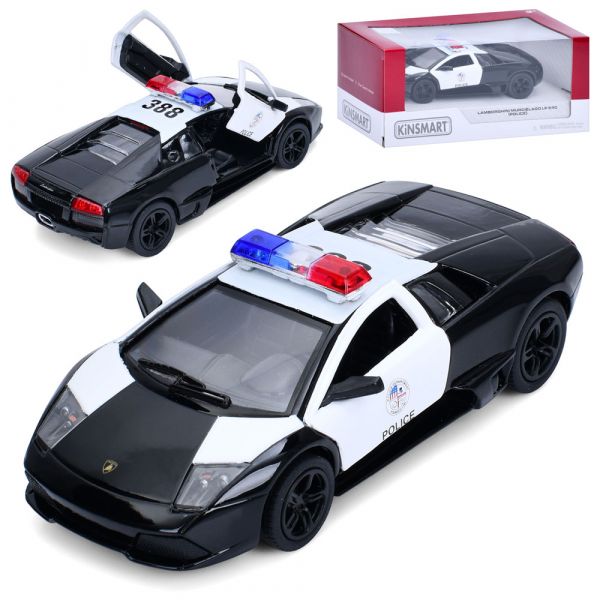 Дитяча іграшка поліцейський автомобіль Lamborghini Murcielago LP640 (Police) KT 5317 WP метало - пластиковий корпус