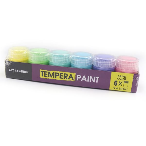 Фарби гуаш водорозчинні 6 кольорів по 15 мл TEMPERA Pastel ART RANGERS PT11C.06015.A