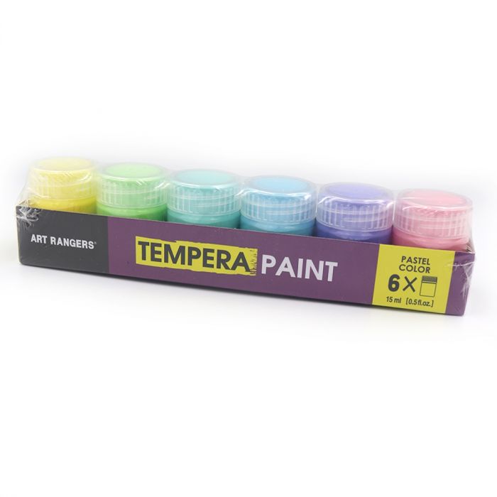 Фарби гуаш водорозчинні 6 кольорів по 15 мл TEMPERA Pastel ART RANGERS PT11C.06015.A
