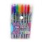 Набір гелевих ручок кольорових глітер F1233-8  Glitter pen 8 шт PVC