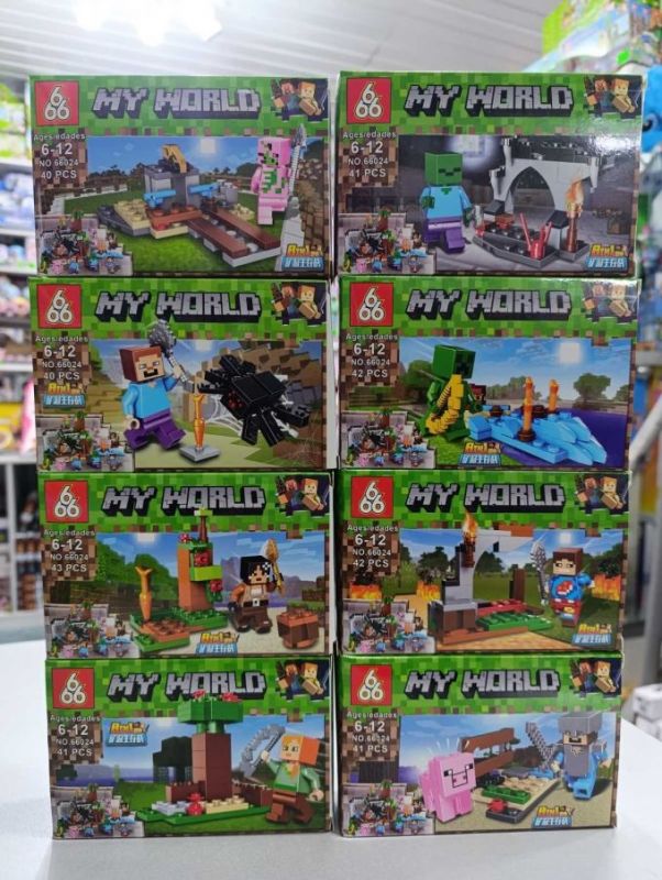 Дитяча іграшка конструктор для складання кімнати з гри Майнкрафт Minecraft 40-43 деталей (3963)