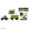 Дитяча іграшка трактор з причепом світловий та звуковий, 550-8P tractor toy, коробка 29*9*8см, батар