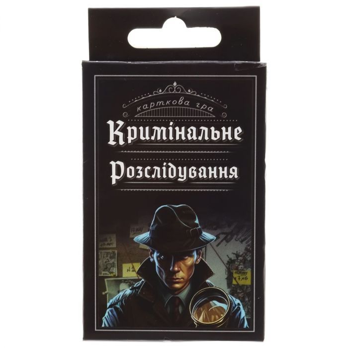 Настільна гра карткова (Вік 12+) Кримінальне розслідування розважальна українською мовою Strateg 30418