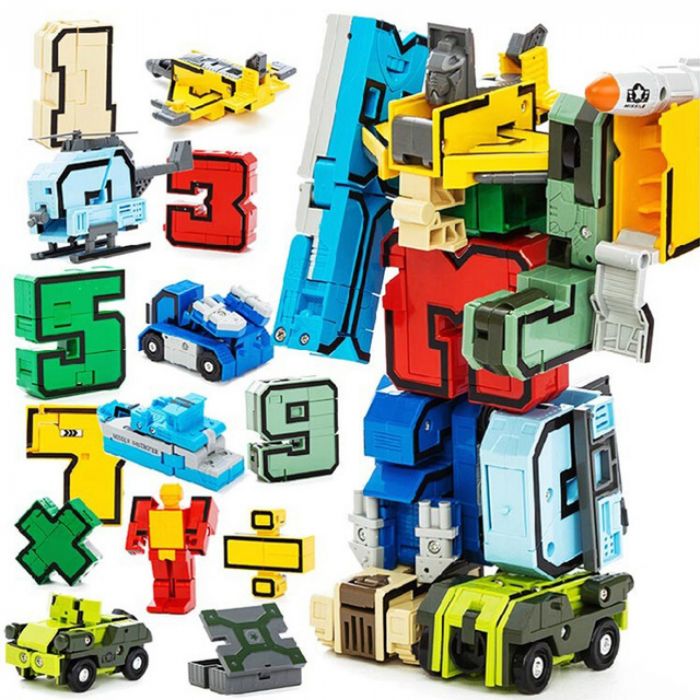 Дитяча іграшка трансформер - цифра 10 шт набір 10в1, 2808 XINTAIYUAN TOYS(відео в описі)