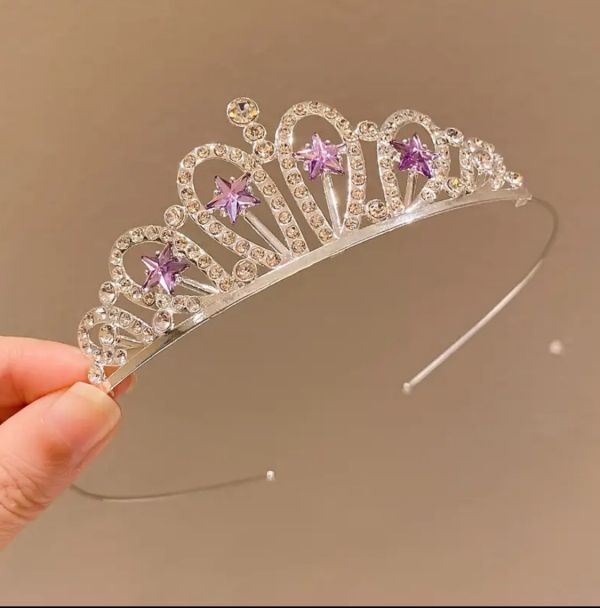 Діадема (тіара) корона колір срібло (silver), матеріал метал tiara 65047