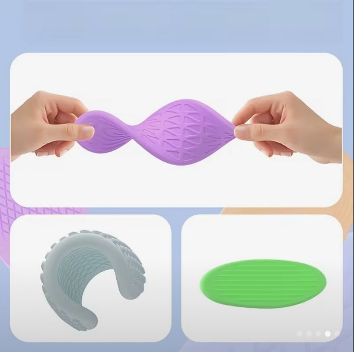 Сенсорні антистрес камінці 6шт для нейророзвитку,зняття стресу та тривожності,дрібна моторика (4680)