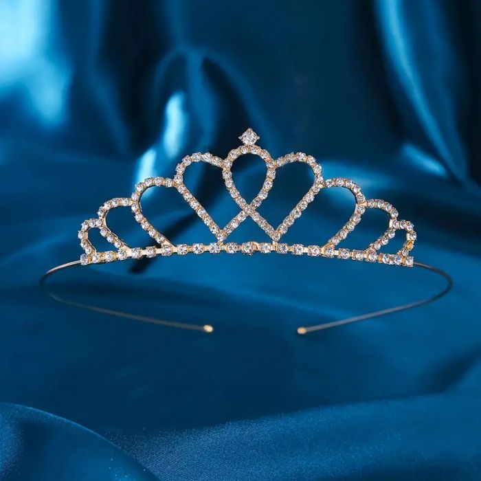Діадема (тіара) корона колір золото (gold), матеріал корпусу метал (tiara) HG-110-J