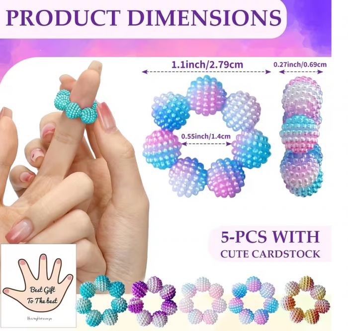 Антистрес іграшка сенсорне кільце на палець (4602) ціна за 1 шт